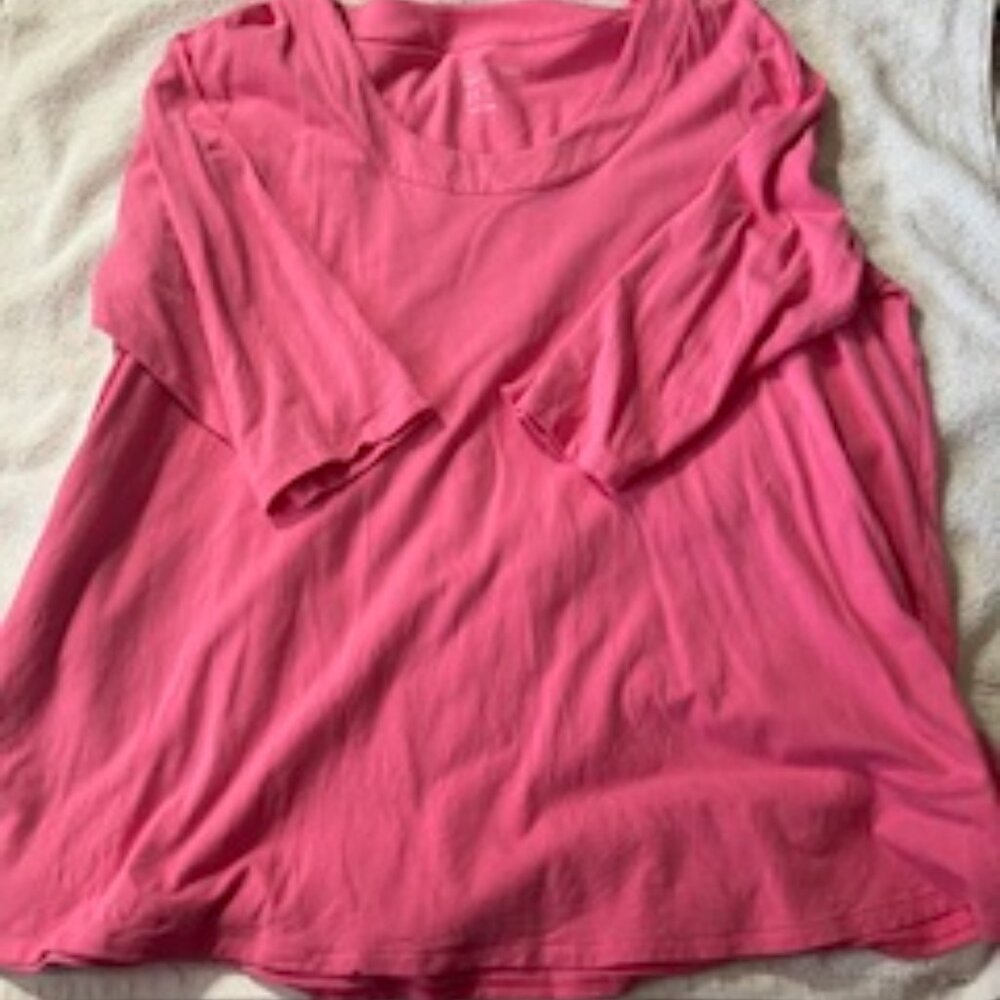 Susan Graver Cotton PINK Top